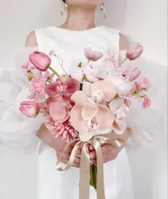 受注製作　アーティフィシャルフラワーブーケ　ブーケ　　造花ブーケ