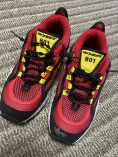 new balance 801 レッド/イエロー/ブラック