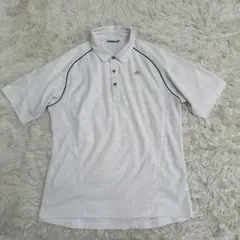 adidas アディダス　ゴルフウェア　ポロシャツ　ポリエステル100 ホワイト