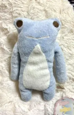 フモフモさん　けろーにょ　カエル　ぬいぐるみ 水色 パステルのサムネイル
