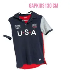 ★GAPKids★ポロシャツ 130cm U.S.A.デザイン8〜9歳