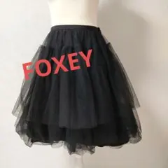 美品 定価18万円 フォクシー FOXEY パニエ付 ドレス ワンピース クリーニング済 フォクシー パニエ（レディースファッション）の通販
