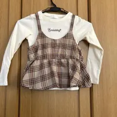 ANSER! チェック柄レイヤードトップス