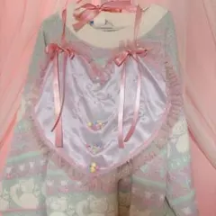 エプロン　ジレ　ベスト　ゆめかわいい　ハンドメイド