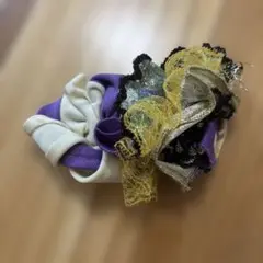 フラワーデザイン コサージュ 紫 白