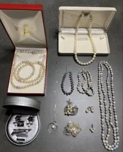 パール 真珠 アクセサリー まとめ売り