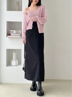 GRLバックスリットタイトロングスカート［sm14］