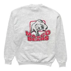 USA 古着 LEE アイスホッケー グリズリー スウェット トレーナー グレー