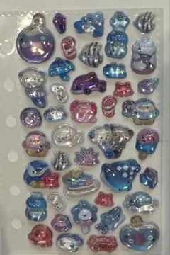 海の生き物　ボンボンドロップシール