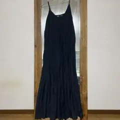 ZARA ブラック キャミワンピース ロング