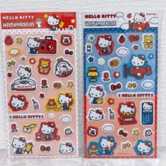 2枚セット　バラ不可　キティ　JOYTOP ぷっくりシール