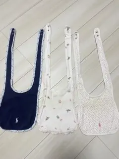 ラルフローレン　スタイ 3枚セット ネイビー・ピンク・ホワイト