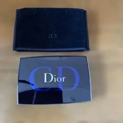 Dior ネイビー ベルベット ポーチ - メルカリ