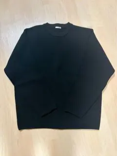 ジーユー　黒 クルーネック ニット Sサイズ