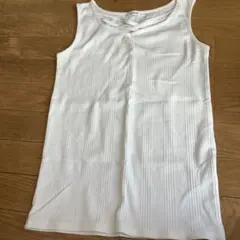 sincerite ホワイトタンクトップ