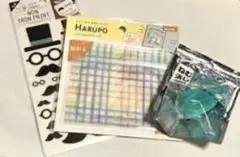HARUPO方眼紙・アイロンプリント・スタンプセット