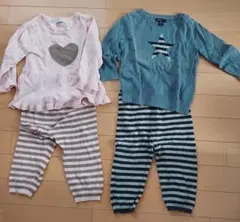 babyGAP　コットンニットセットアップ　80cm　２組セット