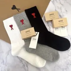 アミパリス　AMIPARIS 靴下　ソックス　3足セット　ロング　膝下