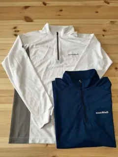 mont-bell クール ロングスリーブジップシャツ メンズ　S サイズ ２枚