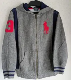 Ralph Lauren フルジッパー フード付きパーカー S(8) 140cm