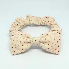 ☆141　猫の首輪　シュシュ首輪ハンドメイド　サイズ調整可能　ネームプレート別売