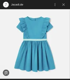 JACADI♡ ワンピース＊ドレス チェック柄 ネイビーチュチュ付き 6A
