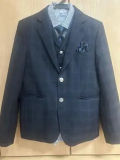 【5点セット】WANDER FACTORY 160cm スーツ ネイビー　男の子