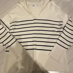 極美品❤️ZARA ストライプ　ニットセーター　 M
