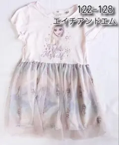 H&M エルサ　アナと雪の女王　半袖　ワンピース　ドレス 120 130