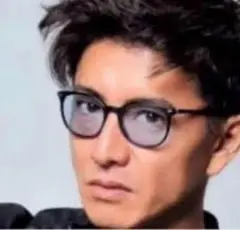 欧米レトロ円枠クロスボーダーサングラス(ブルー)【新品】