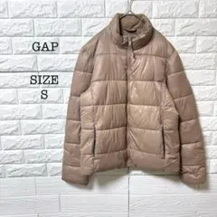 GAP ギャップ 中綿ジャケット アウター S ベージュ 軽量 スタンドカラーのサムネイル