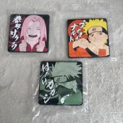 NARUTO ナルト コースター 3枚セット サクラ ナルト カカシ