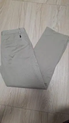 ポロバイラルフローレン　チノパン　ワンポイント刺繍ロゴ　ベージュ　32×32