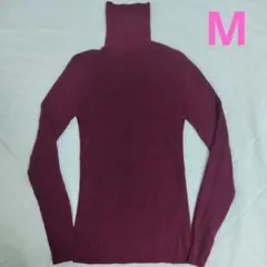 無印良品 タートルネック リブニット ボルドー Mサイズのサムネイル
