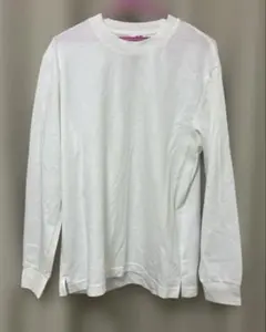 新品　UNIQLO U ホワイト 長袖カットソー Lサイズ