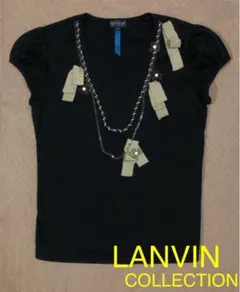 ☆美品☆ LANVIN ランバンコレクション　パール飾り　トップス　38
