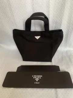PRADAトートバッグ（プレート付き）正規ノベルティ　非売品 PRADA プラダ トートバッグ ノベルティ 非売品 プレートタイプ ピンク