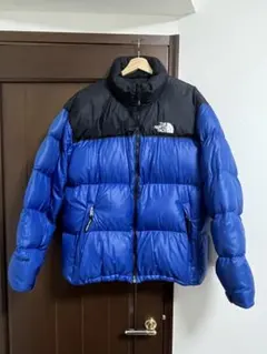 90s THE NORTH FACE ヌプシ ダウンジャケット 青黒