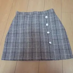 チェック柄タイトスカート M