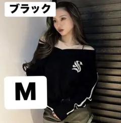 アベイル　Shoko×SUREVE 翔子さん　ニットミニワンピース　ブラック　M