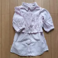 petit main ワンピース 80 ピンク 美品