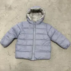 デビロック 洗えるファイバーダウン リバーシブル グレイッシュブルー 110cm