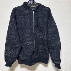 XLARGE ジップアップパーカー 黒 Mサイズ