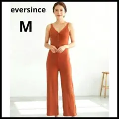 【美品】eversince リブ キャミワンピース ブラウン 秋服