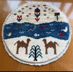 値下げ可能ミニギャベ●40×41㎝●手織●本物●新品未使用 遊牧民が紡ぐギャッベ 2026年最新】遊牧民絨毯の人気アイテム - メルカリ