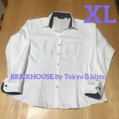 BRICK HOUSE 長袖シャツ ホワイト XLサイズ　形態安定のサムネイル