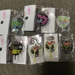 7点セット　もじパラ　ファンサ応援うちわ型　アクキー　ガチャ