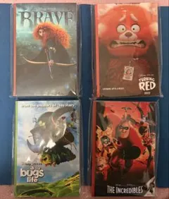 Happyくじ　PIXAR H賞　ポストカードブック　4種