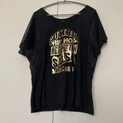 ズンバ　袖メッシュ　トップス