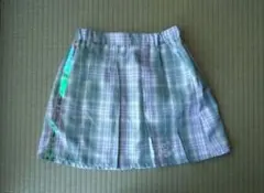 ALGY チェック柄プリーツスカート 150cm